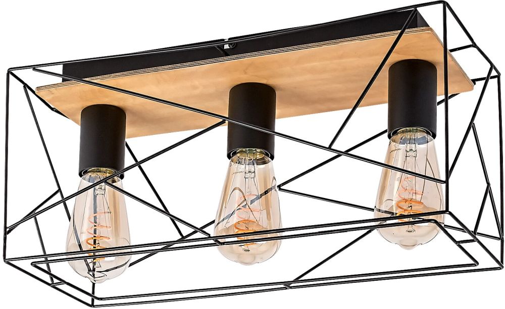 Rabalux Boire Deckenlampe 3x40 W schwarz 71023