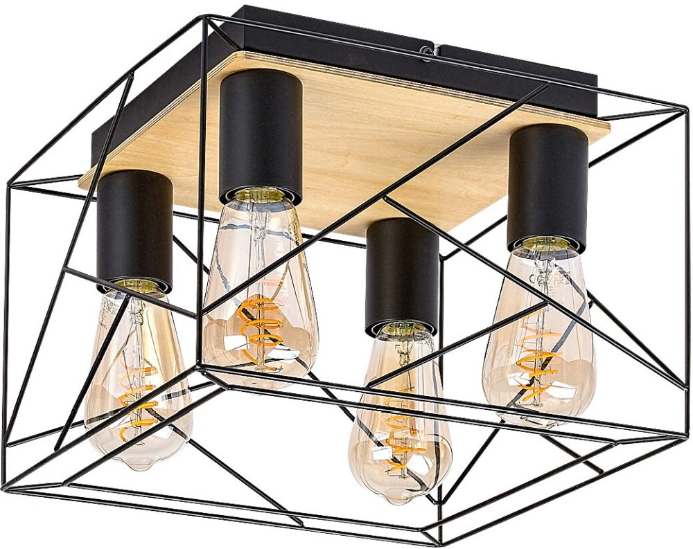 Rabalux Boire Deckenlampe 4x40 W schwarz 71024