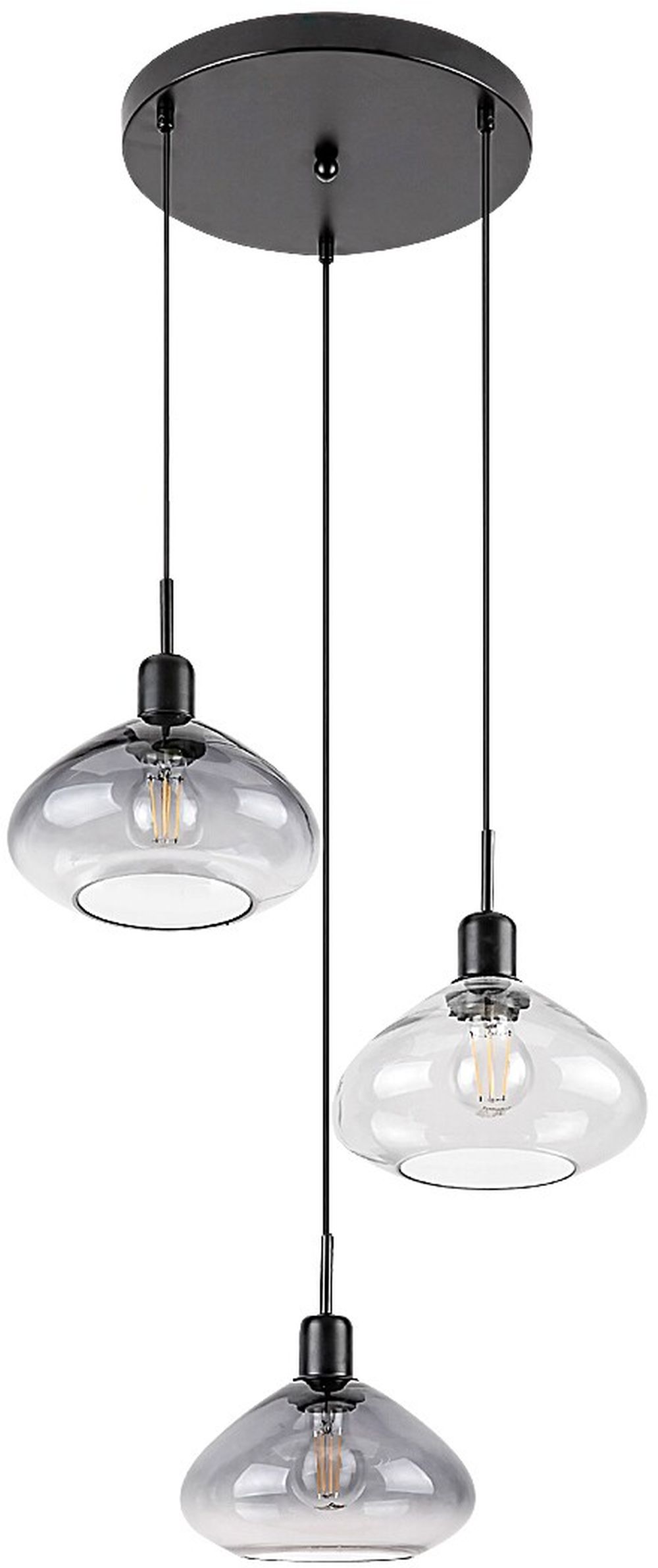 Rabalux Dvora Pendelleuchte 3x40 W schwarz 72023