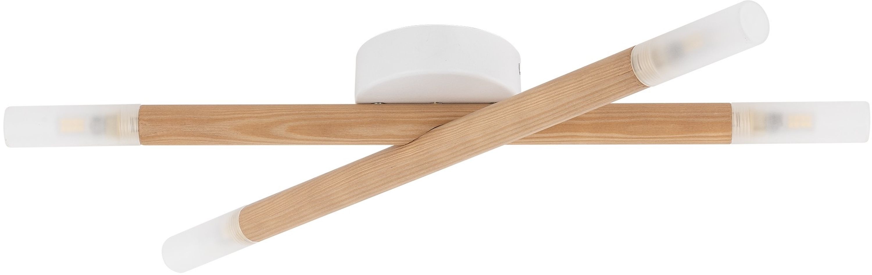 TK Lighting Noble Wandleuchte 4x6 W weiß-holz 4524