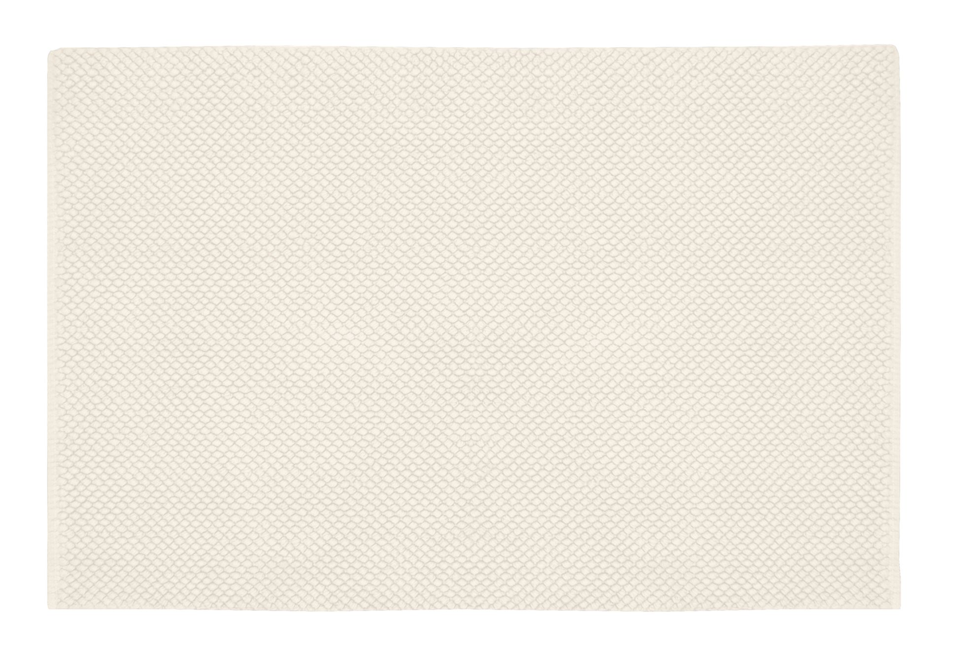 Kleine Wolke Punto Badezimmerteppich 120x70 cm rechteckig weiß 9182100225