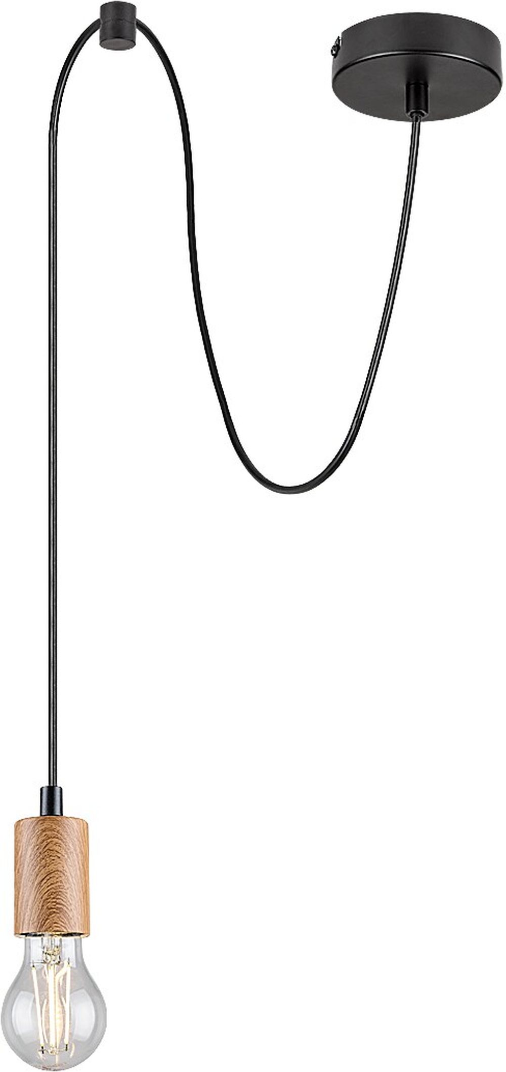 Rabalux Dollien Pendelleuchte 1x60 W schwarz 72071