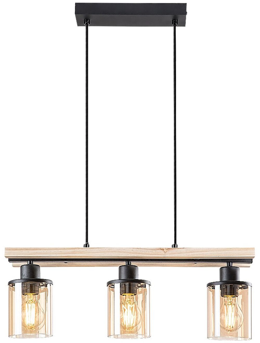 Rabalux Niylah Pendelleuchte 3x25 W schwarz 72083