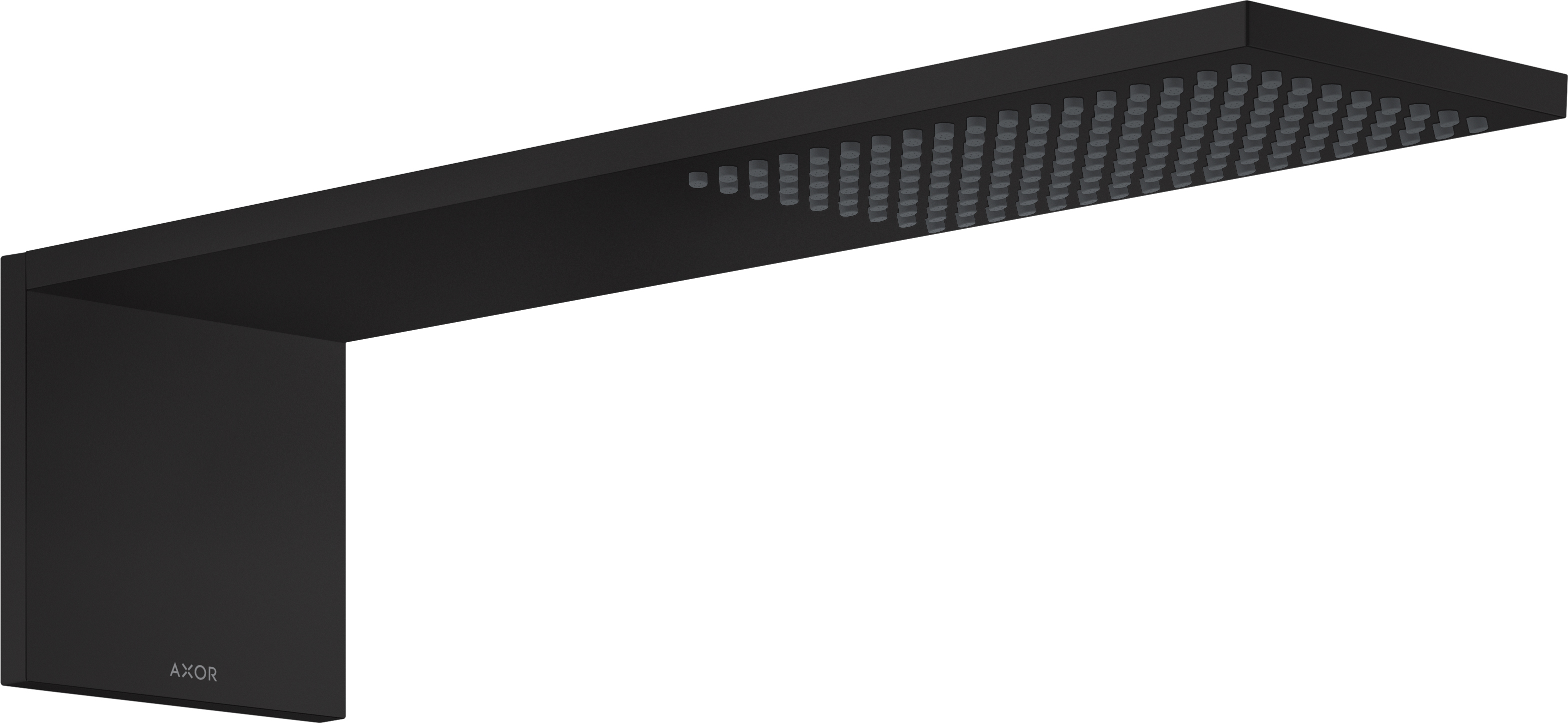 Axor ShowerComposition Kopfbrause mit Arm 42.5x11 cm rechteckig schwarz 12592670