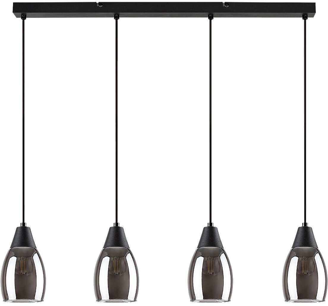 Rabalux Ilmari Pendelleuchte 4x15 W schwarz-verraucht 72184