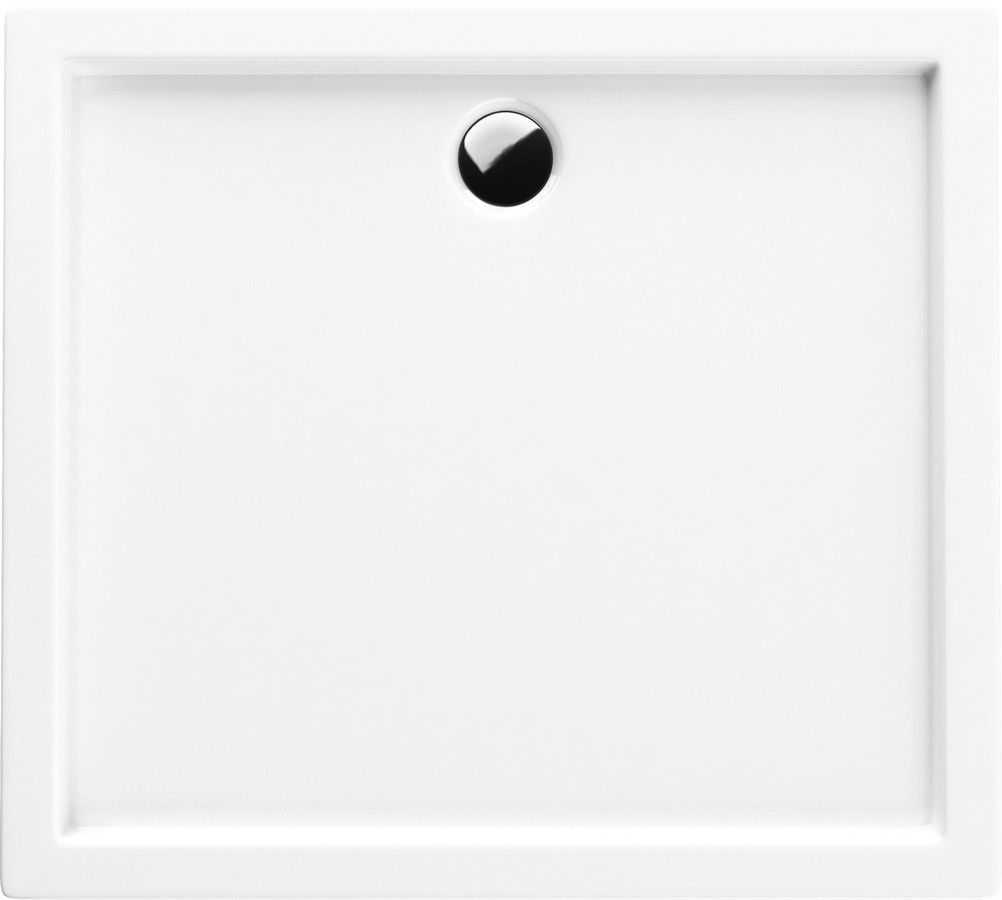 Schedpol Caspar Rechteckige Duschwanne 90x80 cm weiß 3.243