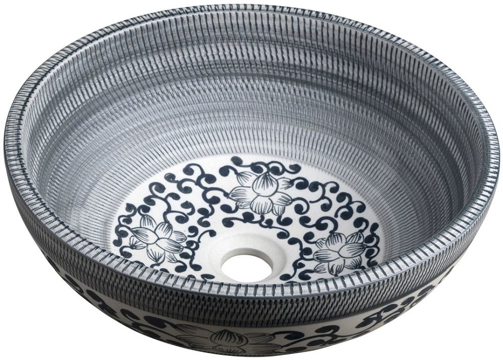 Sapho Priori Waschbecken 41x41 cm rund Aufsatzwaschbecken PI036