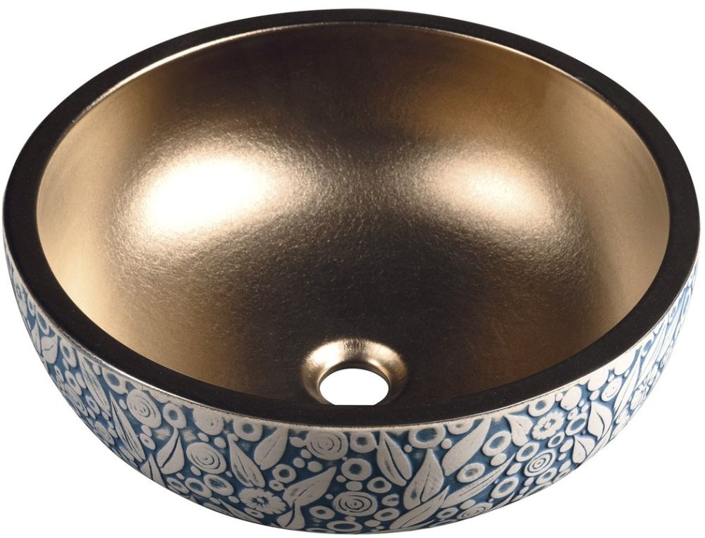 Sapho Priori Waschbecken 41x41 cm rund Aufsatzwaschbecken PI037