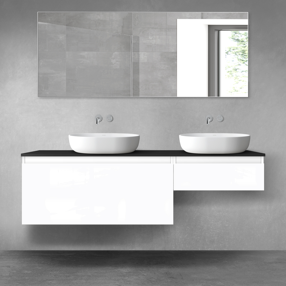 Set Badschrank Oltens Vernal 60015000, Badschrank Oltens Vernal 60009000, 63008300