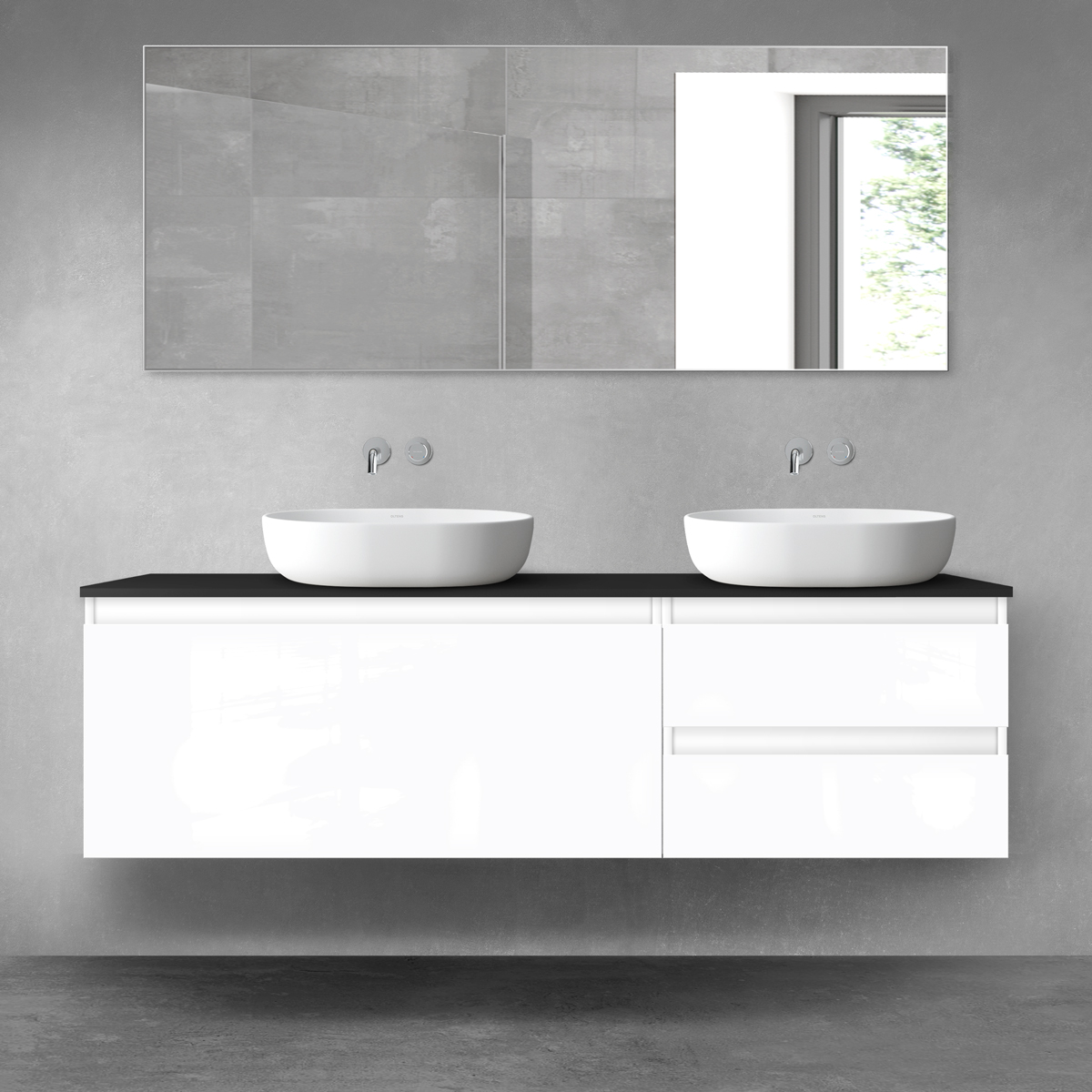 Set Badschrank Oltens Vernal 60015000, Badschrank Oltens Vernal 60002000, 63008300