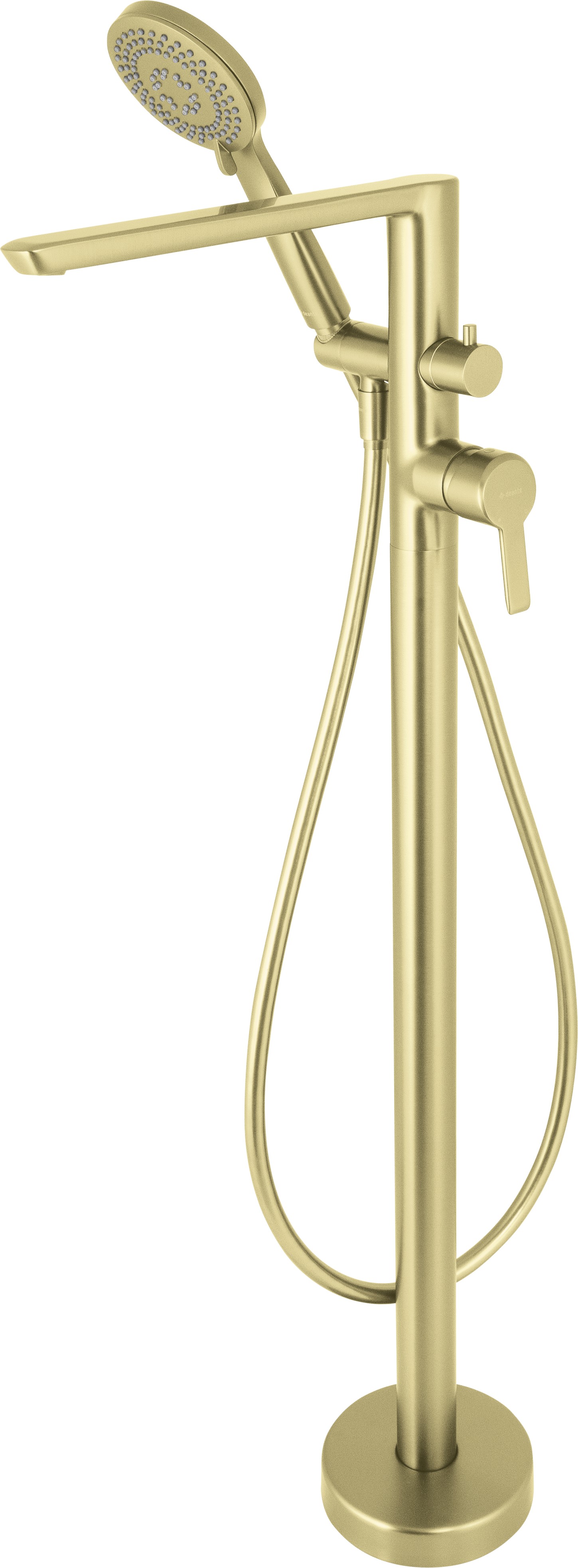 Deante Arnika Badewannen- und Duscharmatur freistehend gold BQA_R17M