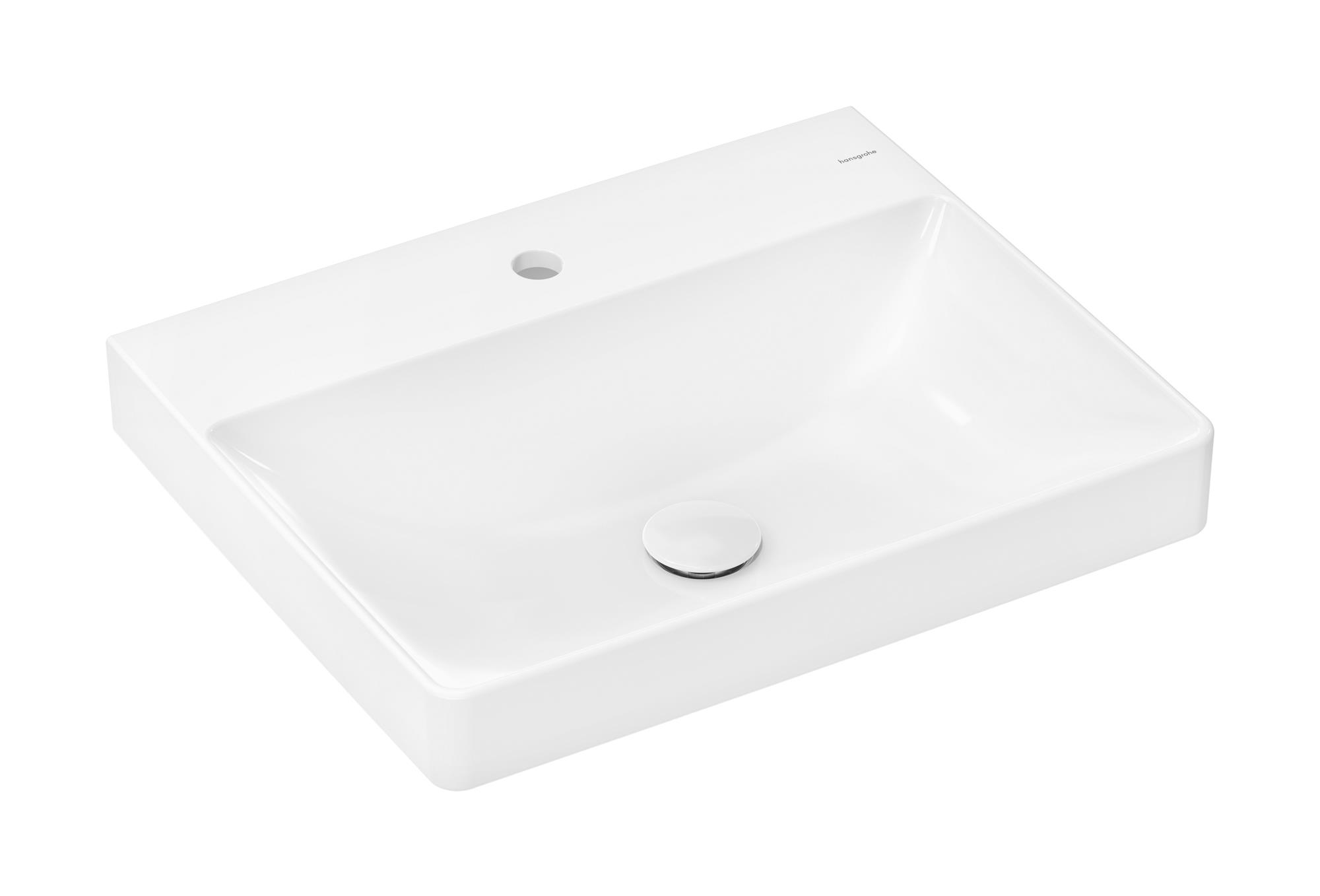 Hansgrohe Xelu Q Waschbecken 60x48 cm rechteckig Aufsatzwaschbecken weiß 61018450