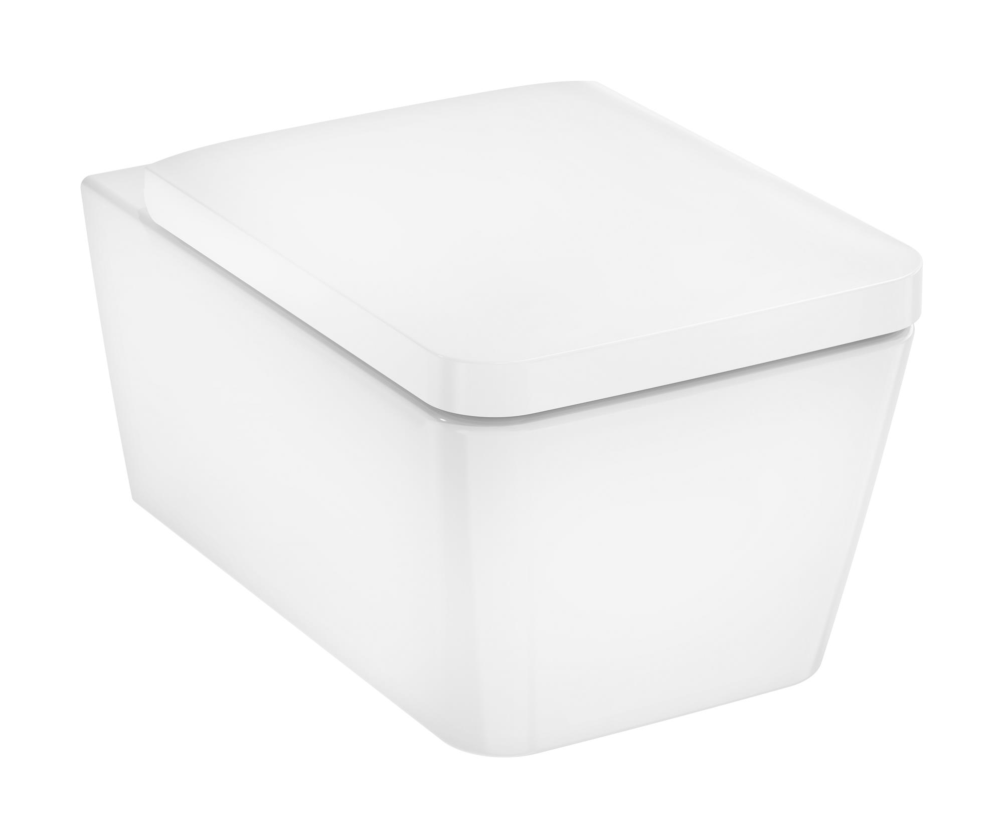 Hansgrohe EluPura Q WC-Becken mit Absenkautomatik-Sitz hängend Spülrandlos weiß 61117450
