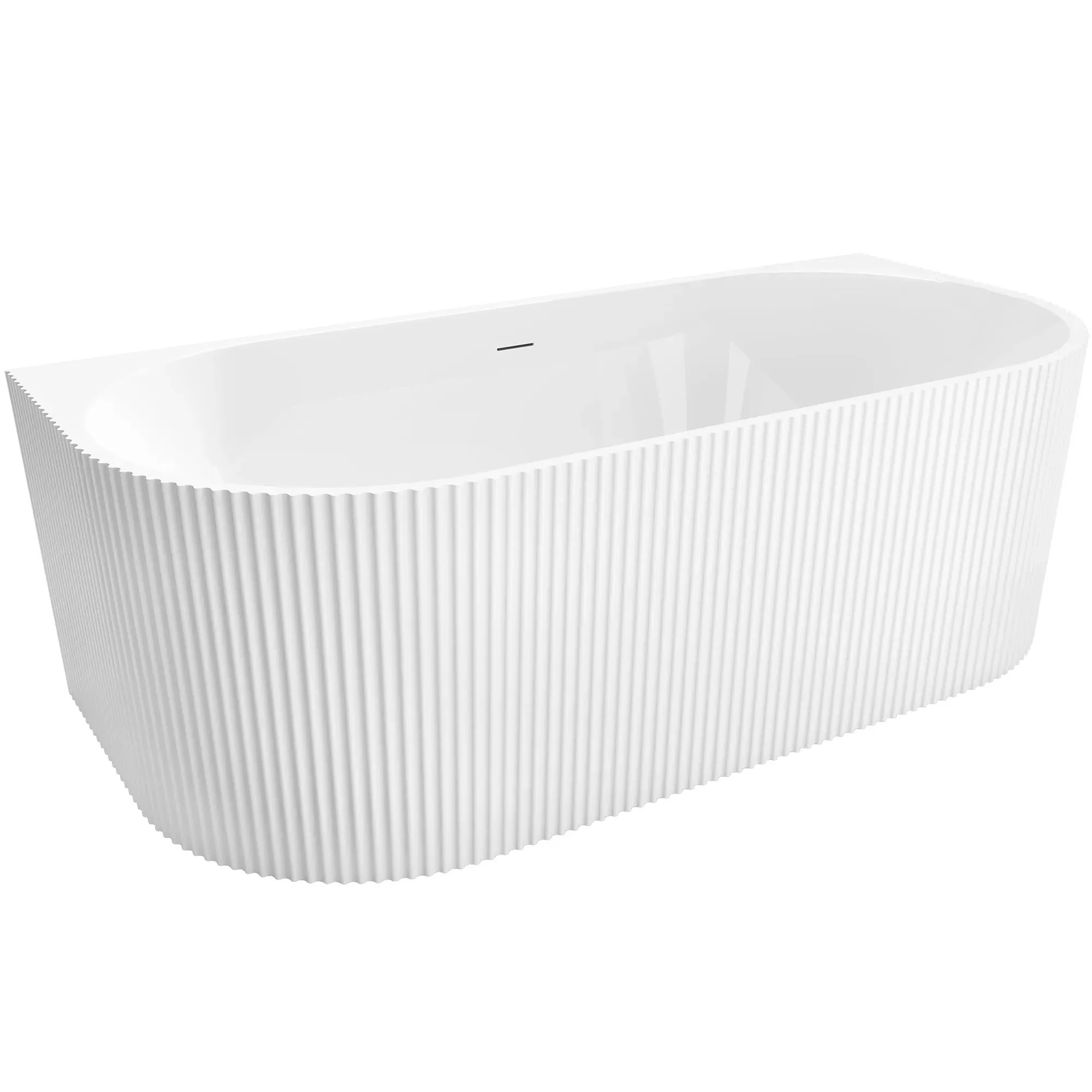 Rea Veneta Freistehende Badewanne 170x79 cm rechteckig weiß REA-W0254