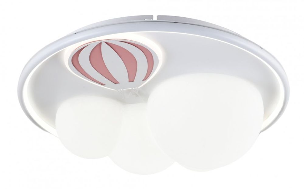 Zuma Line Focus Decke 1x42 W weiß-rosa MX4148-1-DWFD