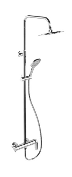 Excellent Clever 2.0 Duschset Wandmontage mit Regenbrause chrom AREX.4181CR