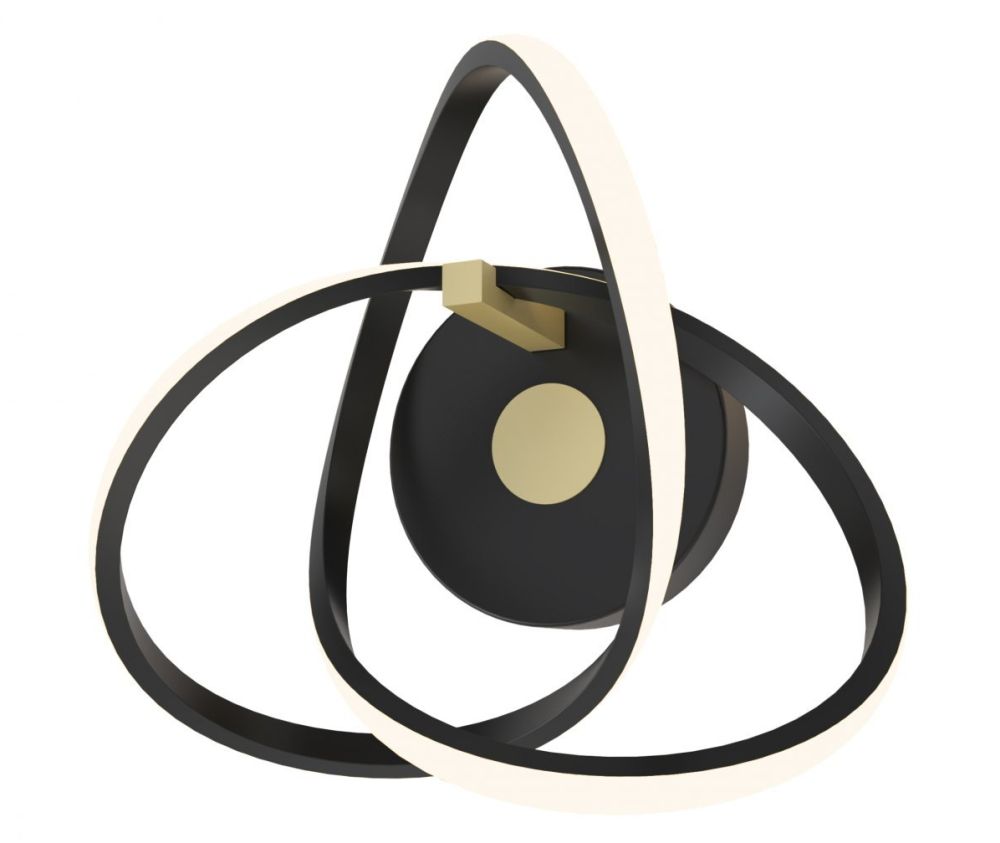 Zuma Line Indigo Leuchter 1x14 W schwarz-gold MB9717-1-3BGN