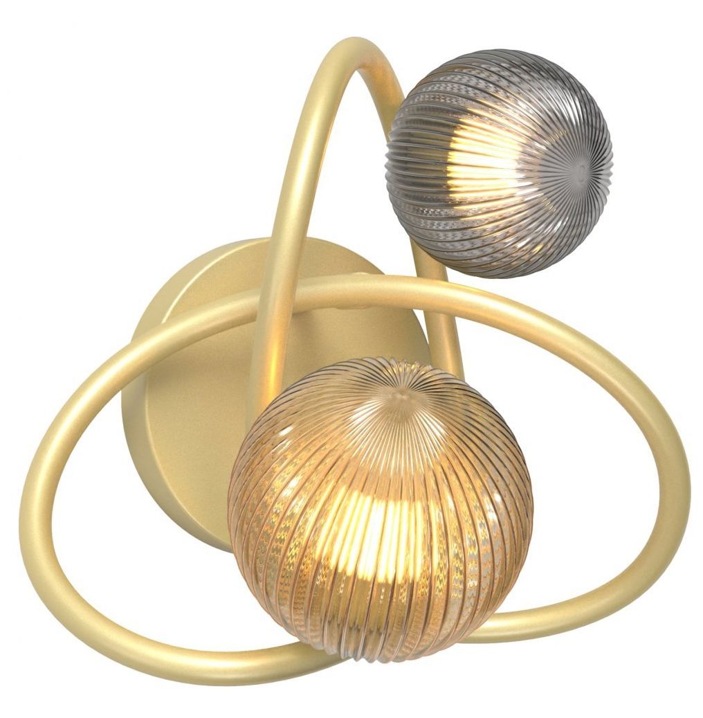 Zuma Line Arlon Leuchter 2x3.5 W gold-grau-bernstein MB4922-2-EGBDN