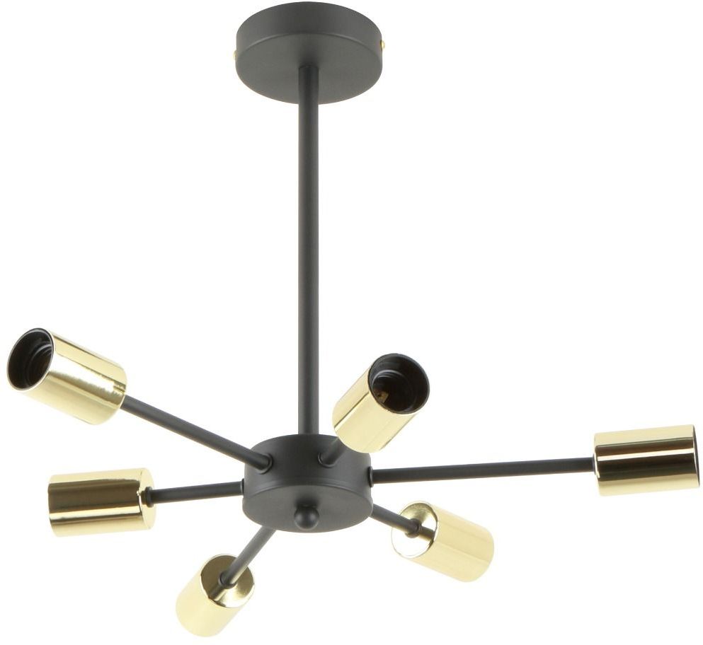 Zuma Line Mandi Deckenlampe 6x40 W schwarz-gold A8100-6