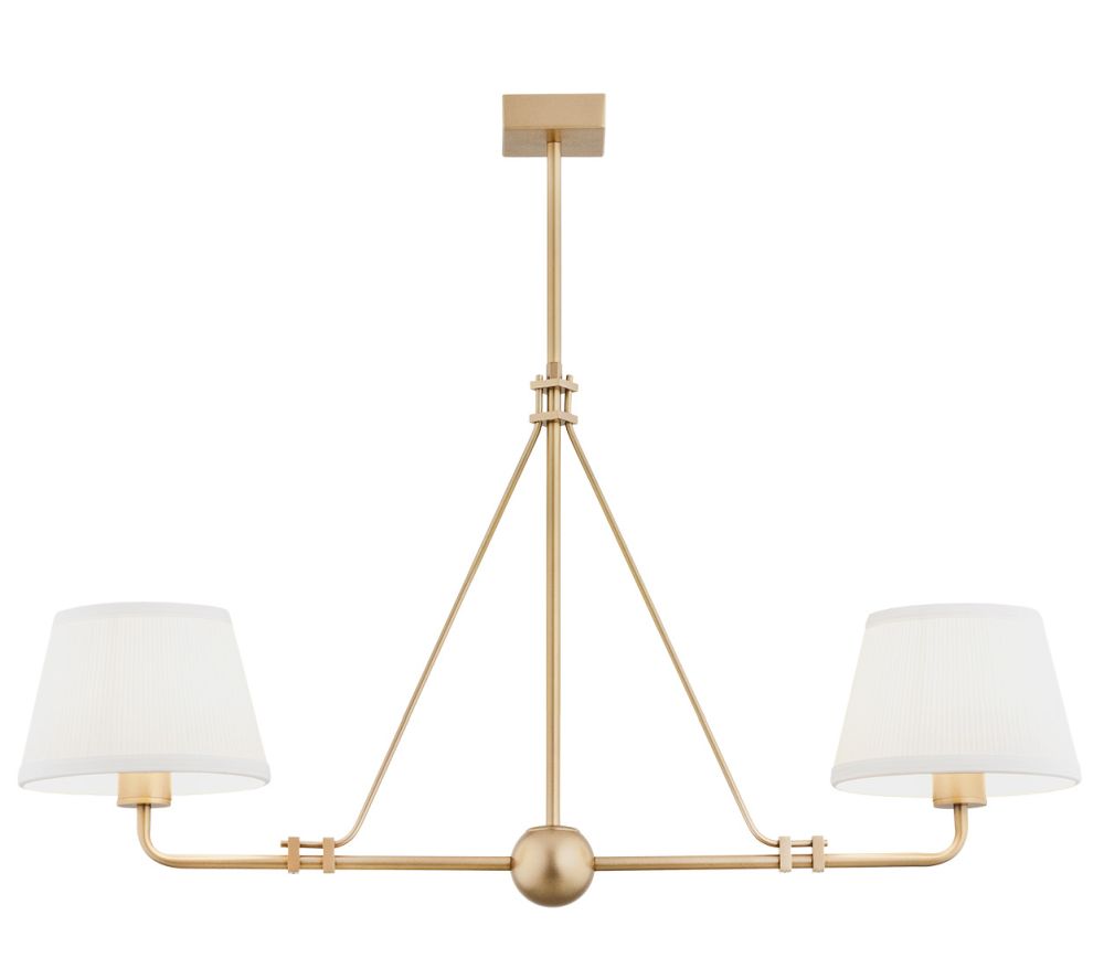 Argon Atrani Deckenlampe 2x15 W weiß-gold 7176