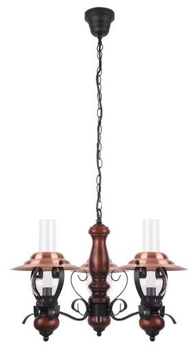 Rabalux Enna Pendelleuchte 3x40 W schwarz-braun 7860