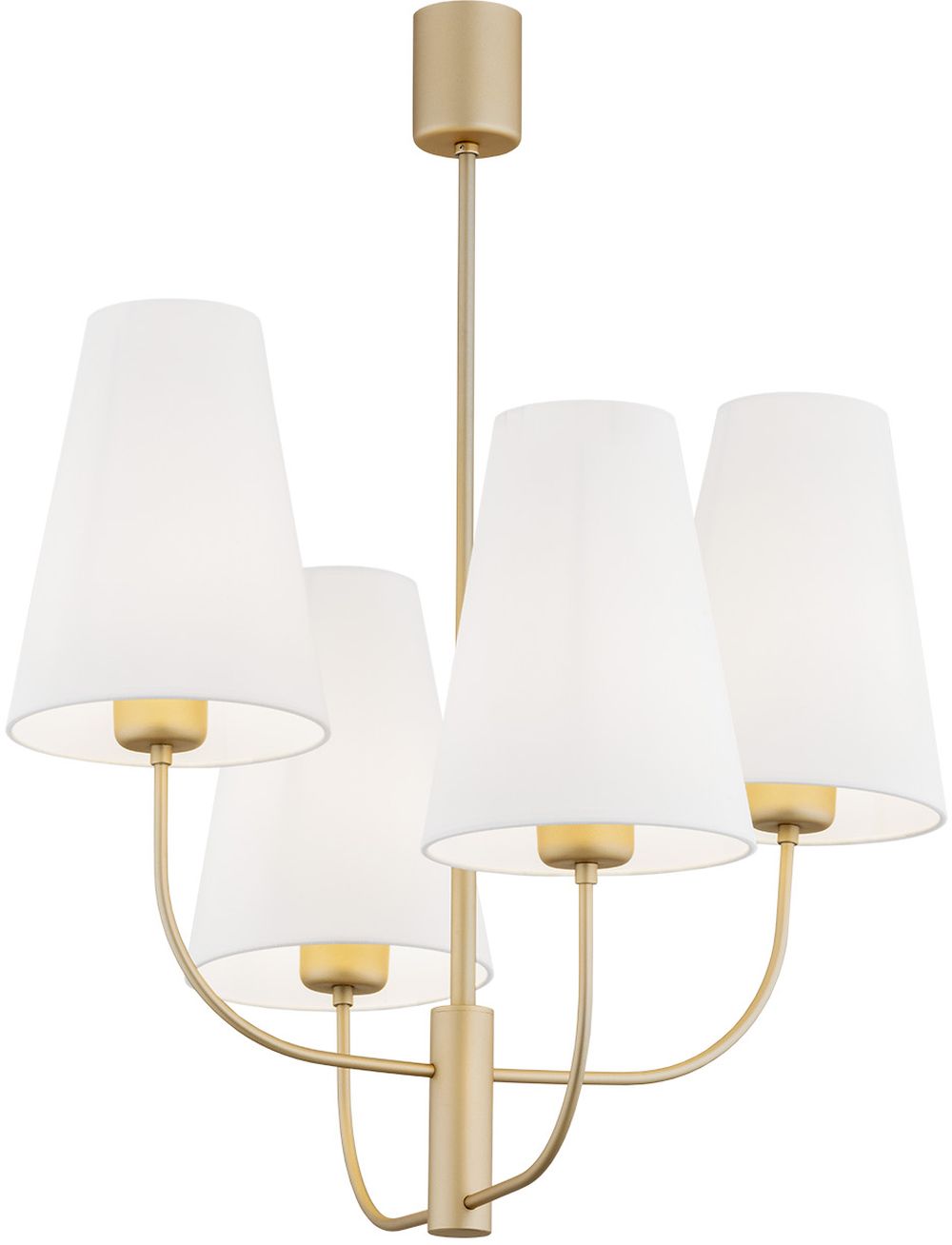 Argon Safiano Deckenlampe 4x15 W weiß-gold 1821