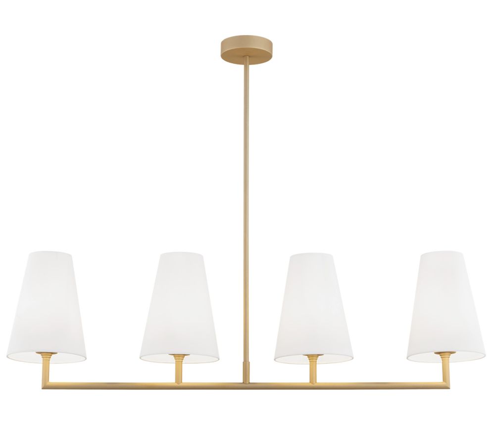 Argon Safiano Deckenlampe 4x15 W weiß-gold 1828