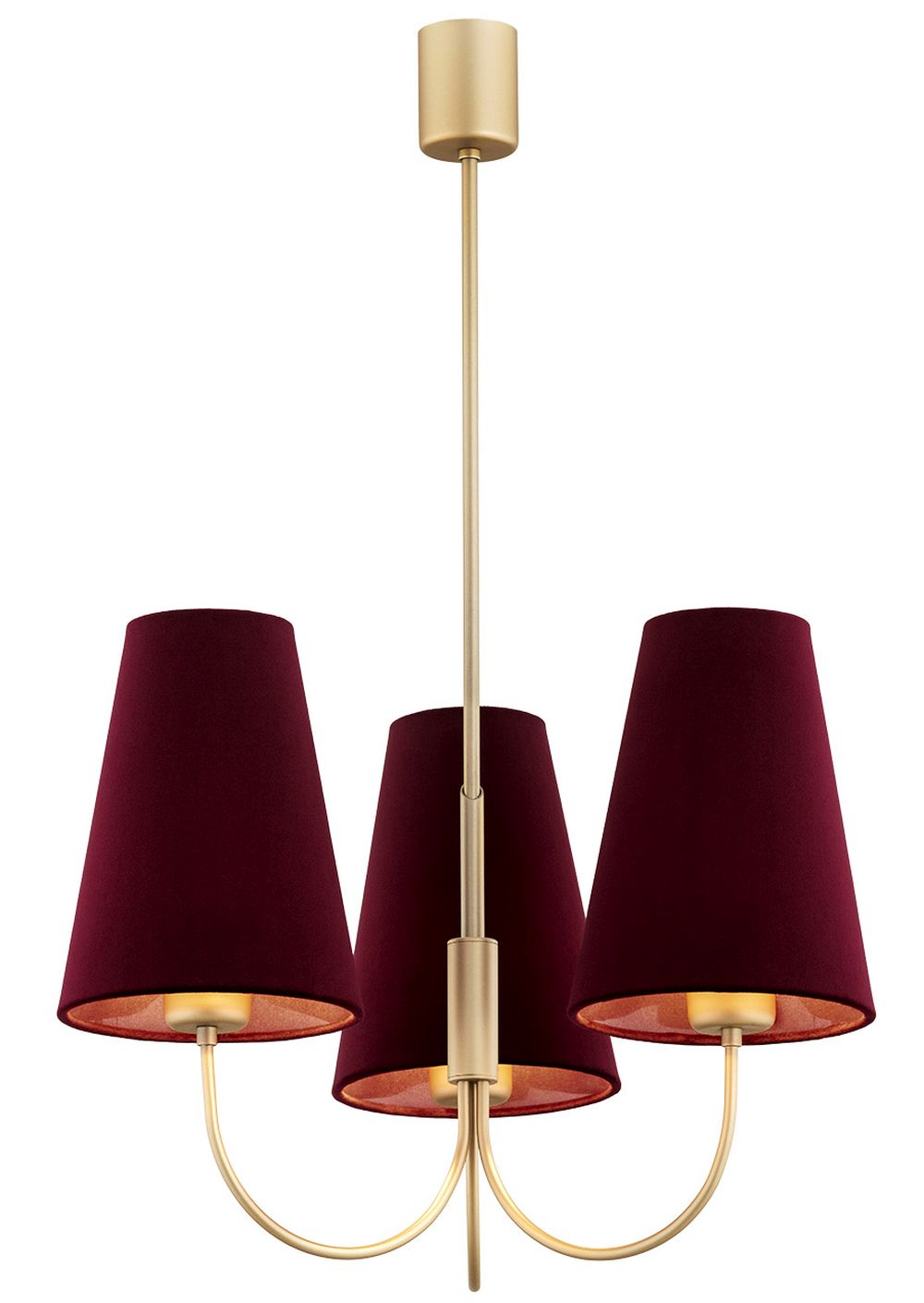 Argon Safiano Deckenlampe 3x15 W gold 6270