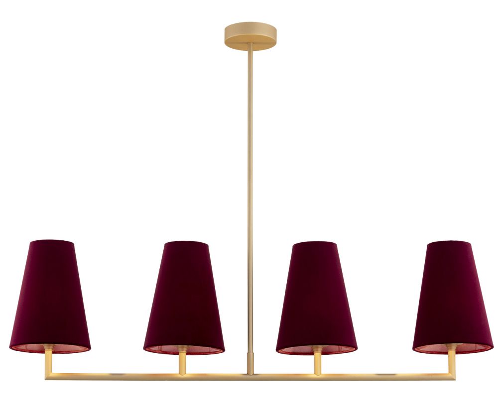 Argon Safiano Deckenlampe 4x15 W gold 1829