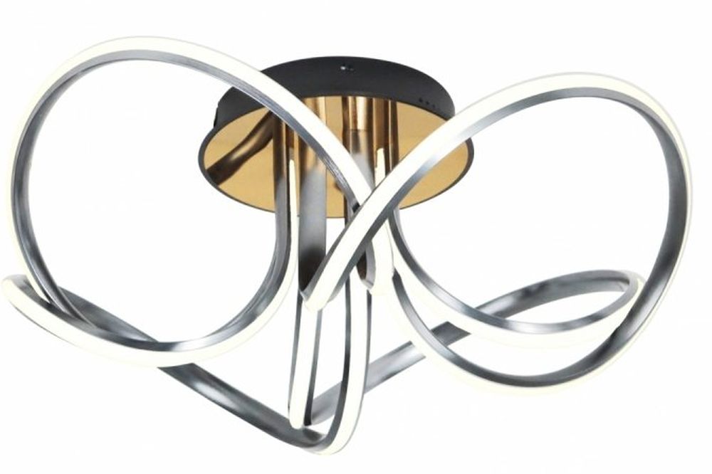 Zuma Line Abro Deckenlampe 1x45 W schwarz-gold-grau MX5520-4-3BBDT