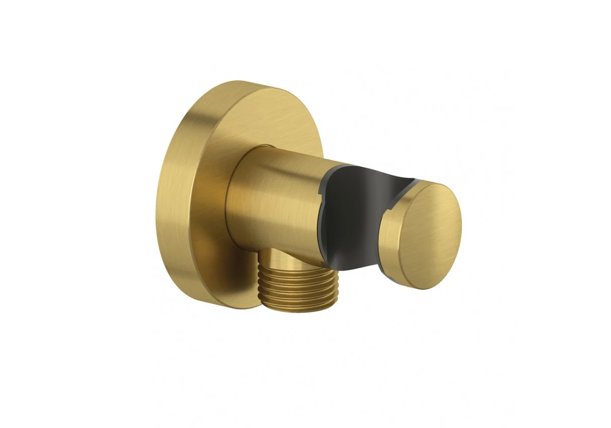 Kludi Winkelanschluss mit Griff gold 60547N0-00