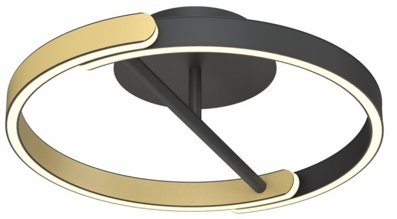 Zuma Line Linos Deckenlampe 1x24 W schwarz-gold MX4417-1S-3BGD