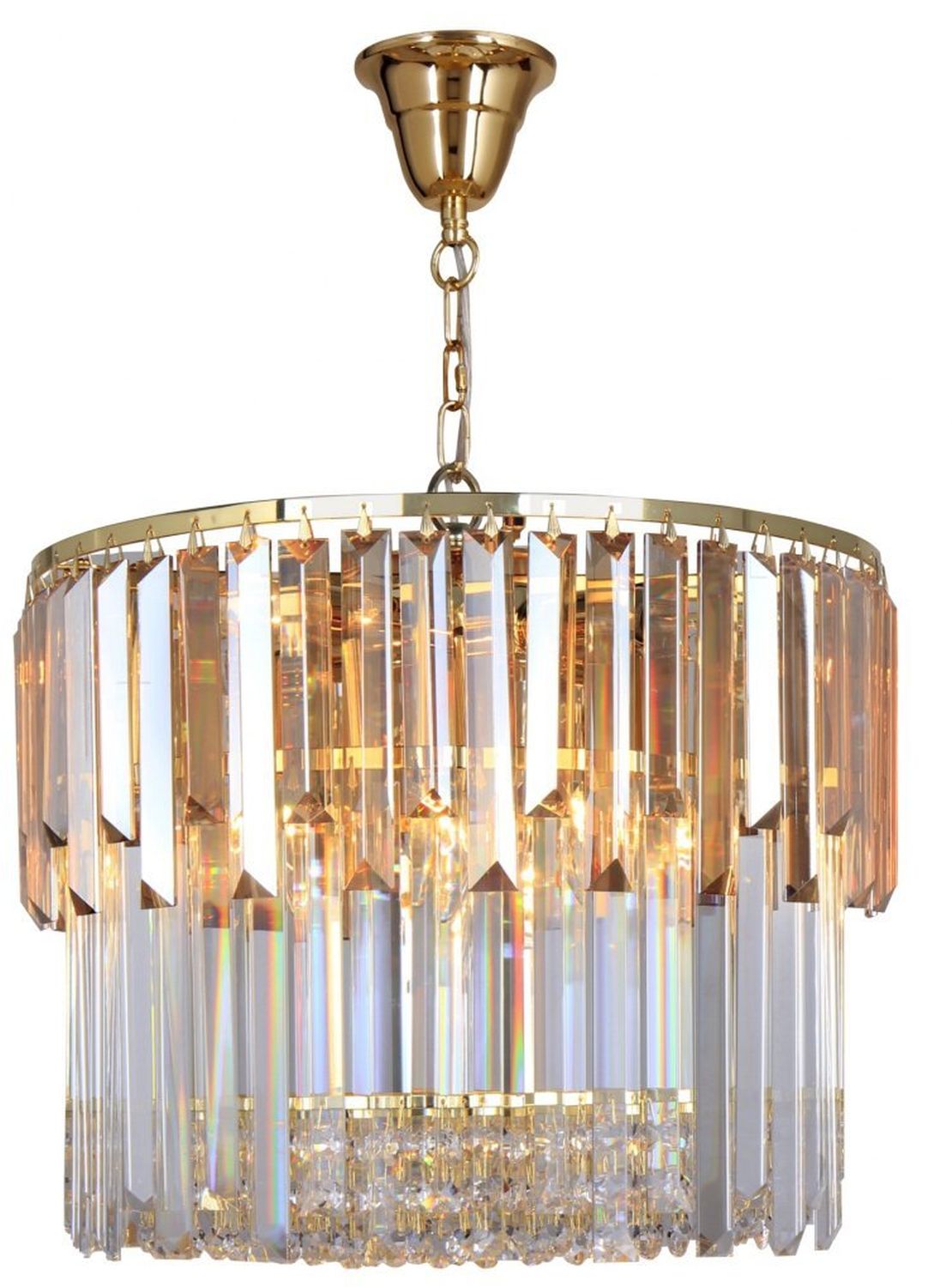 Zuma Line Camille Pendelleuchte x40 W gold-bernstein 19101/8