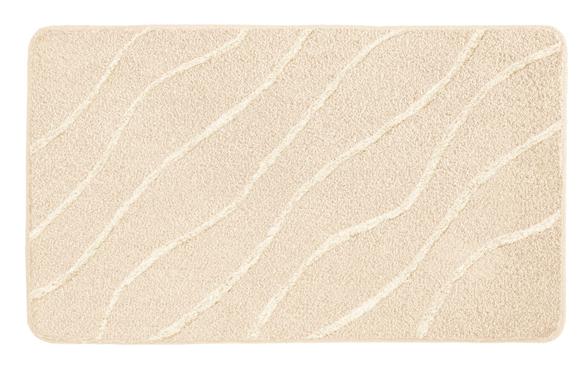 Kleine Wolke Tram Badezimmerteppich 140x80 cm rechteckig beige 9189256657