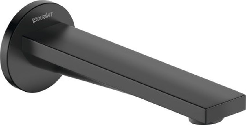 Duravit Tulum Auslauf für Badewannenarmatur für Badewanne schwarz TU5240010046