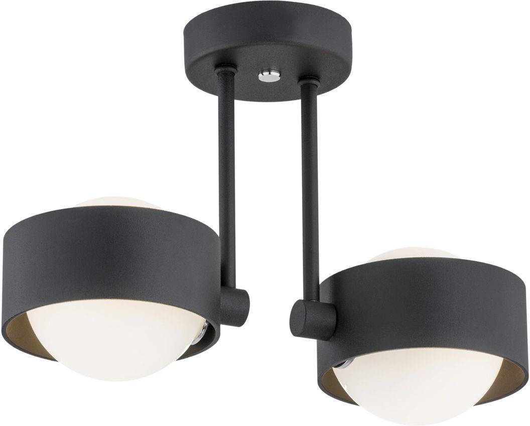 Argon Massimo Plus Deckenlampe 2x6 W schwarz-opal 7089