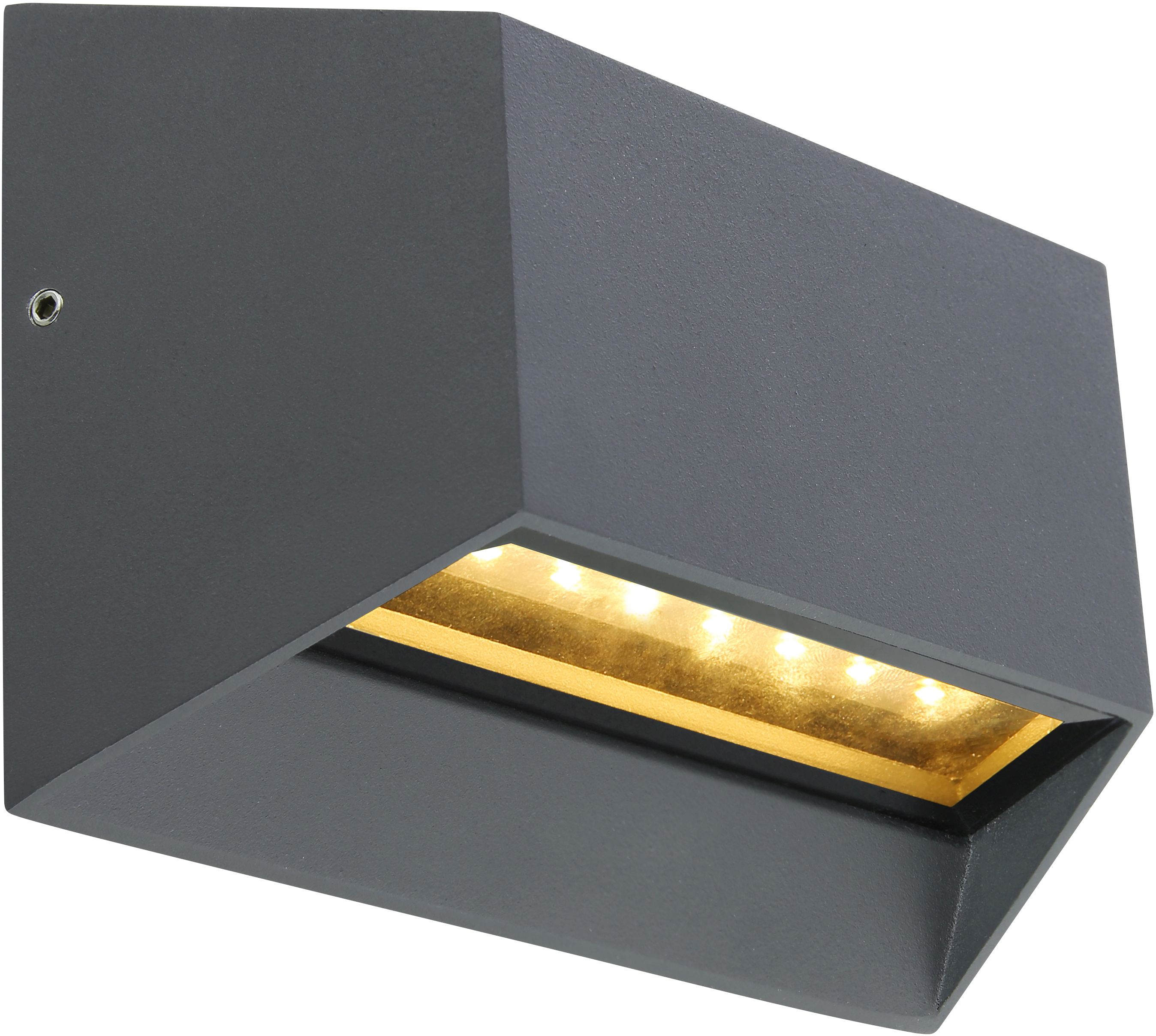 Globo Lighting Honna Außenwandleuchte 1x7 W anthrazit 34175