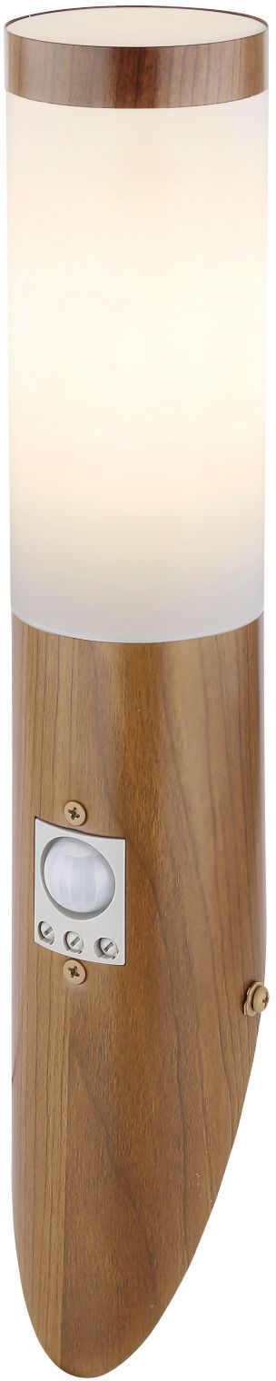 Globo Lighting Boston Außenwandleuchte 1x23 W holz-opal 3157SW