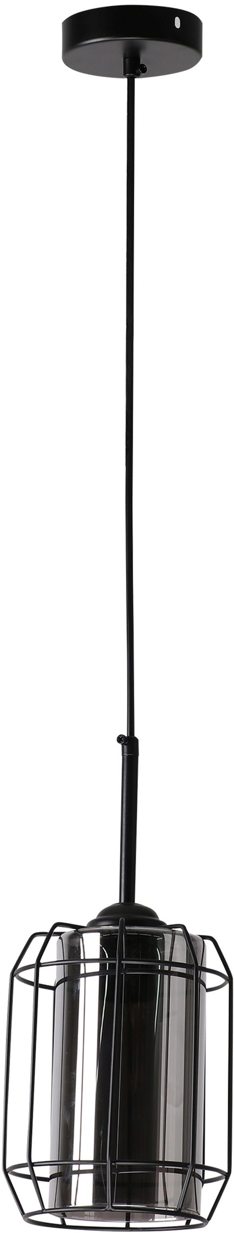 Candellux Jonera Pendelleuchte 1x40 W schwarz-verraucht 31-08428