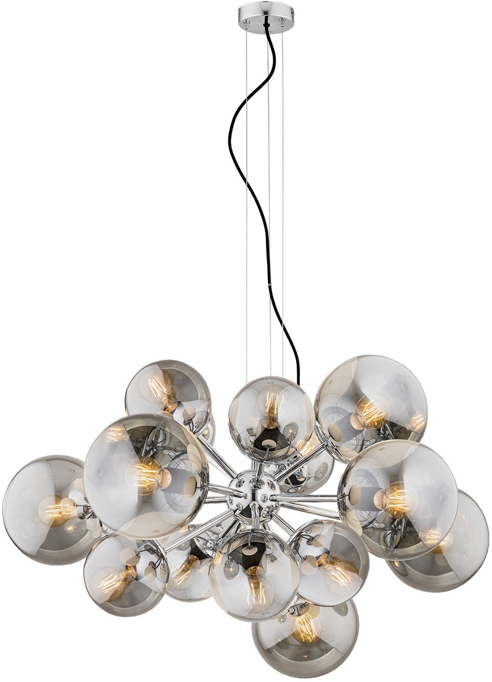 Argon Satelite Pendelleuchte x15 W graphit 5022