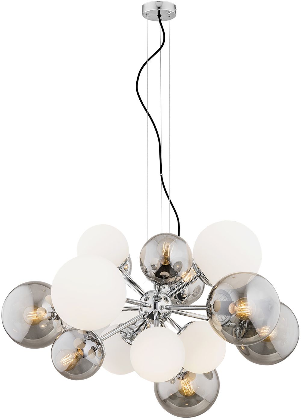 Argon Satelite Pendelleuchte x15 W opal-graphit 5020