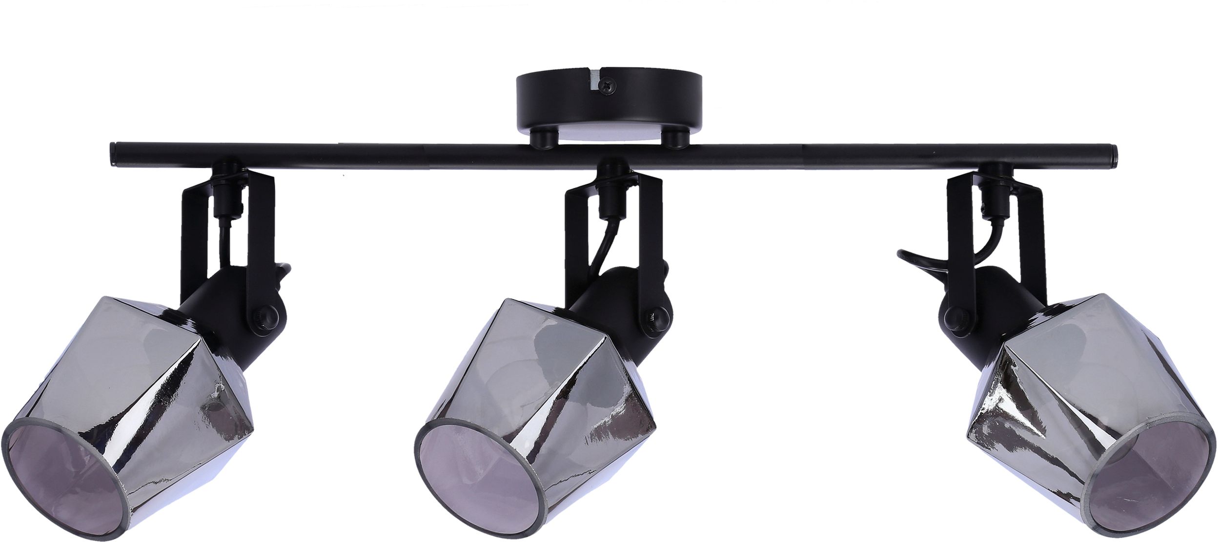 Candellux Randi Deckenlampe 3x15 W schwarz-verraucht 93-13378