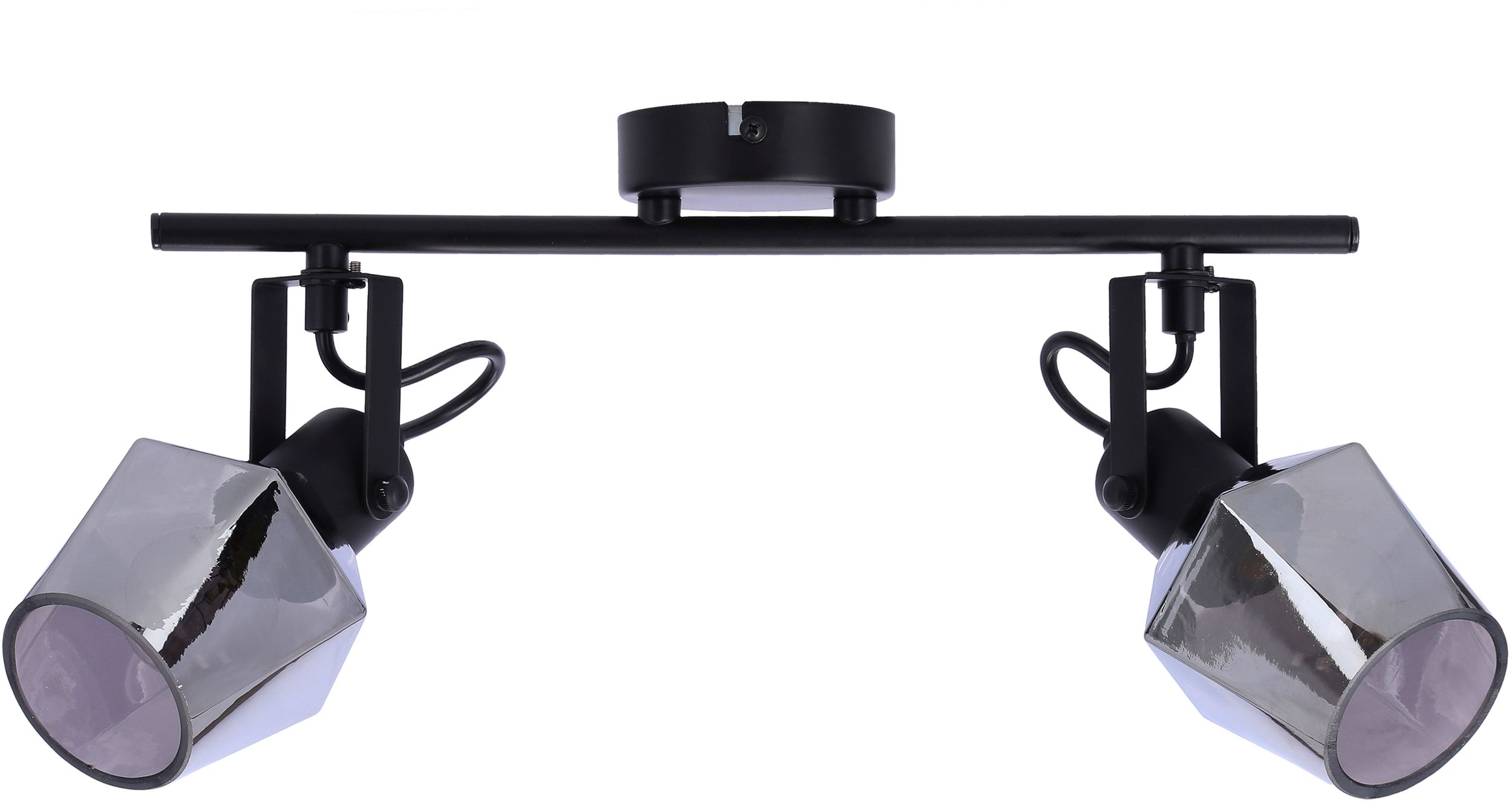 Candellux Randi Deckenlampe 2x15 W schwarz-verraucht 92-13361