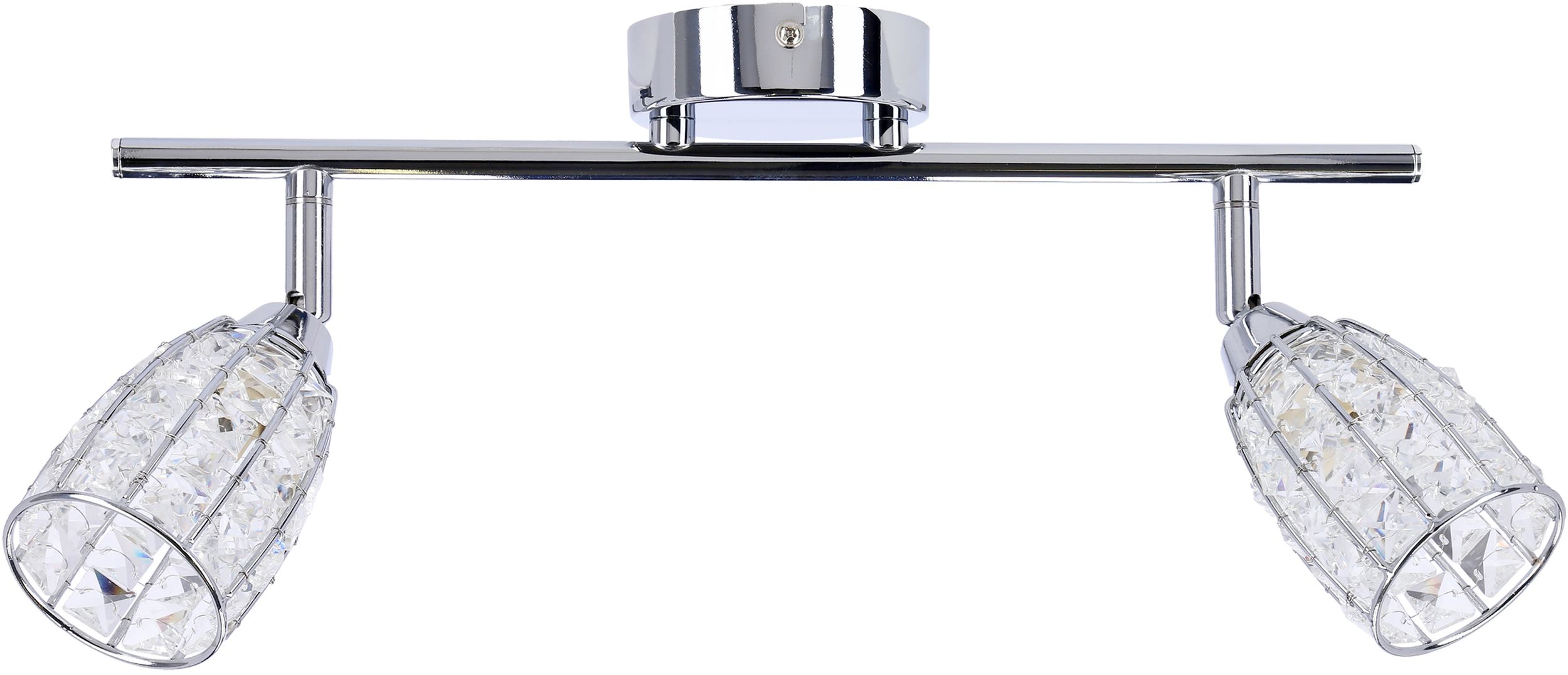 Candellux Shiba Deckenlampe 2x15 W chrom-transparent 92-13392