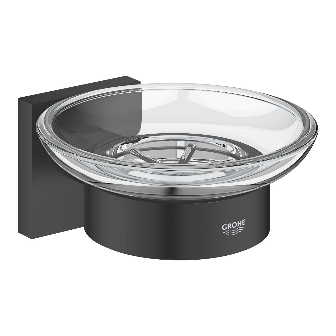 Grohe Start Cube Seifenschale Wand schwarz-transparent 410962430