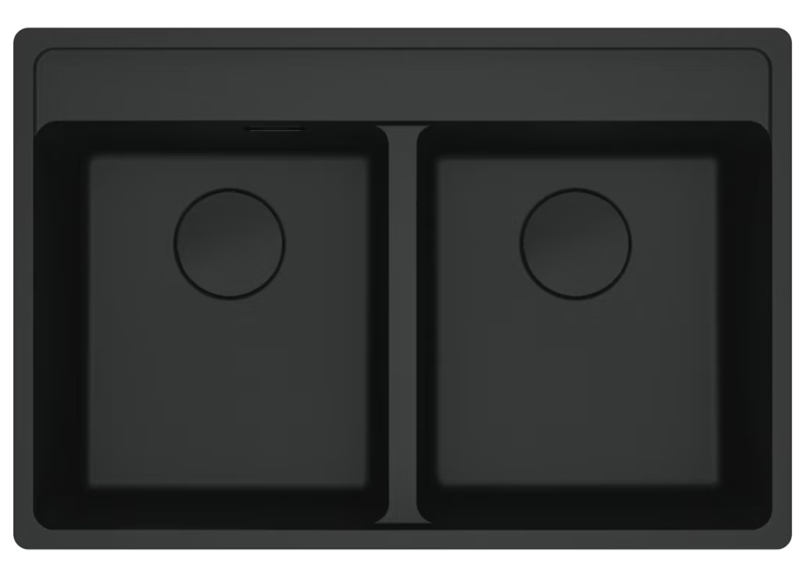 Franke Maris granitspüle 76x51 cm schwarz 114.0693.518