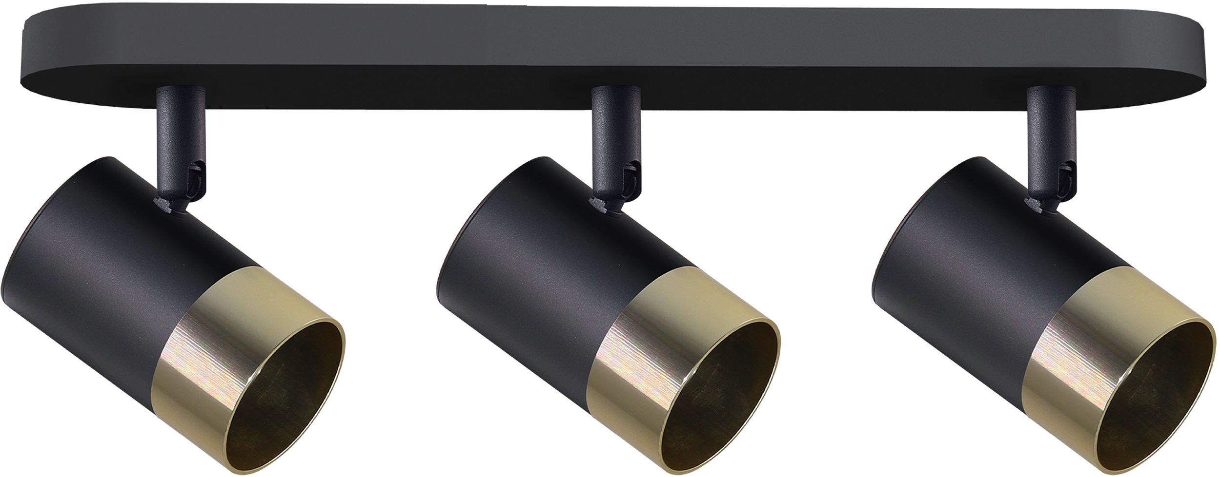 Candellux Tobi Deckenlampe 3x15 W schwarz-gold 93-27436