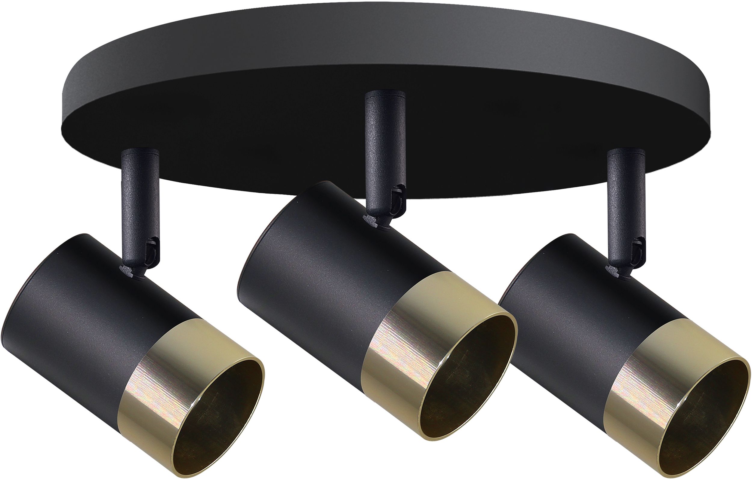 Candellux Tobi Deckenlampe 3x15 W schwarz-gold 98-27443