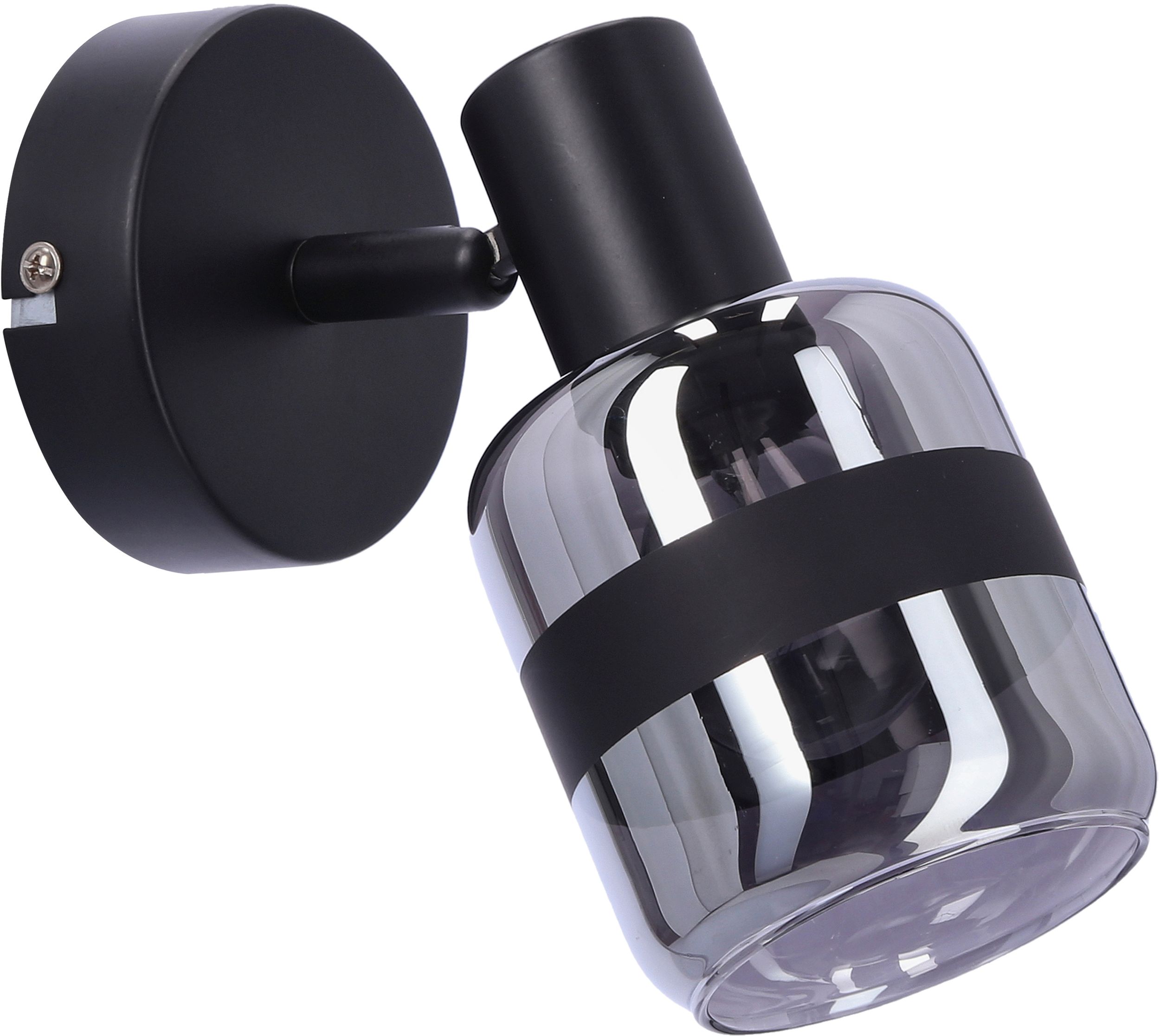 Candellux Yuki Leuchter 1x15 W schwarz-verraucht 91-13415