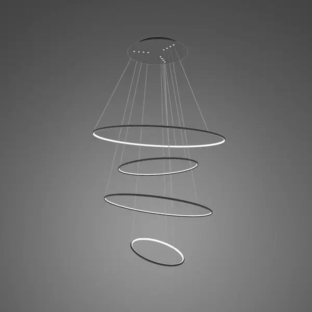 Altavola Design Ledowe Okręgi Pendelleuchte x W LA084/P_100_in_3k_black_dimm